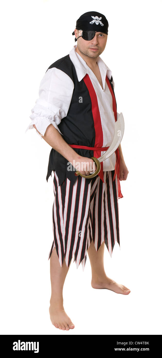 Einäugigen Piraten Stockfoto