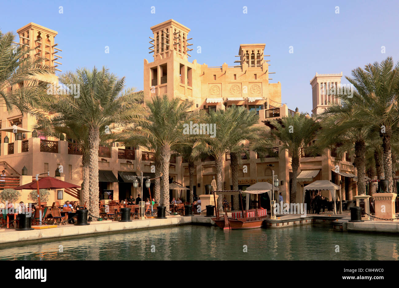 3642. Madinat Jumeirah, Dubai, Vereinigte Arabische Emirate. Stockfoto