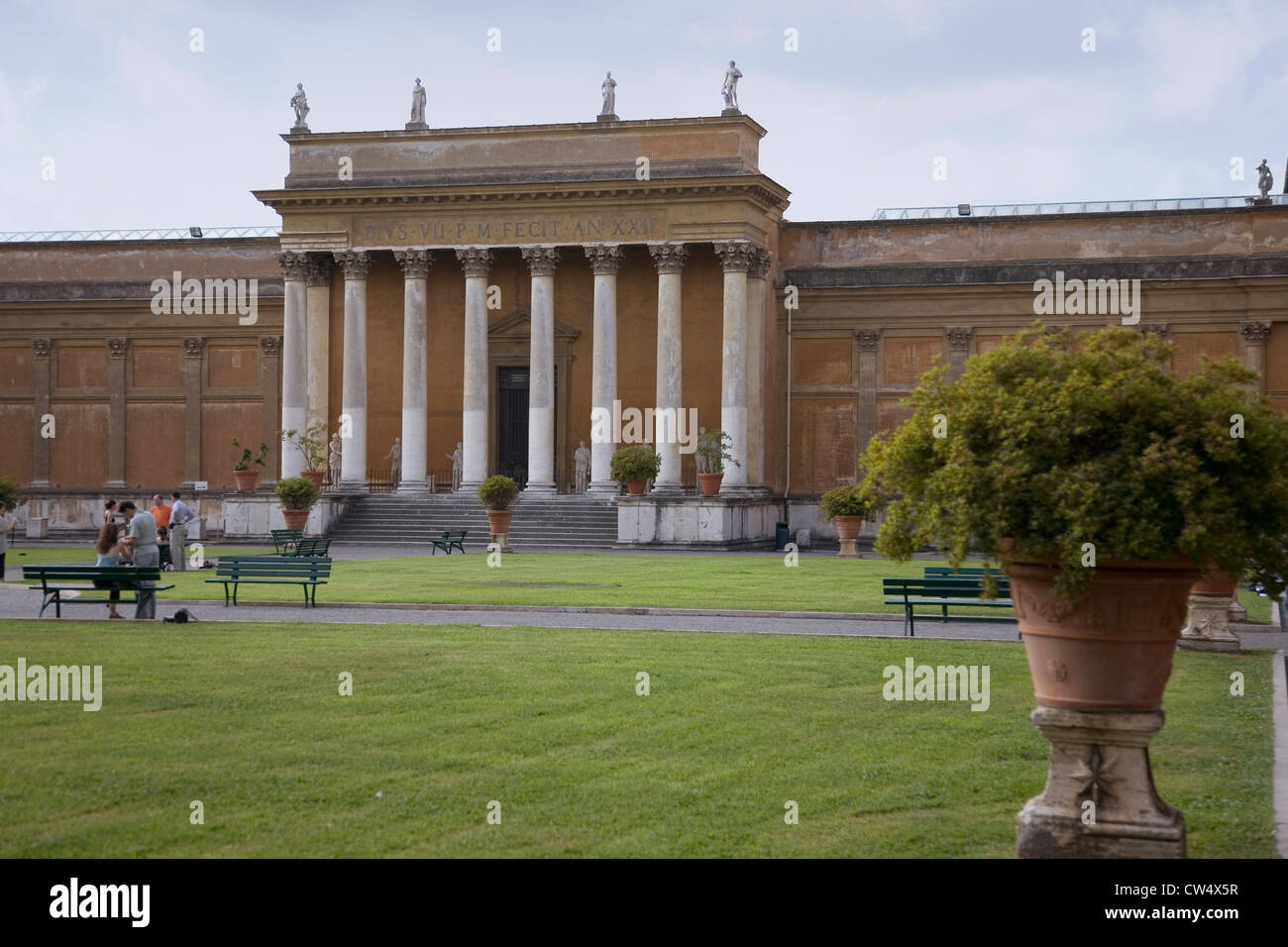 Die Vatikanischen Museen Musei Vaticani sind Kunst im öffentlichen Raum und Skulptur Museen im Vatikan die Werke von umfangreichen anzeigen Stockfoto