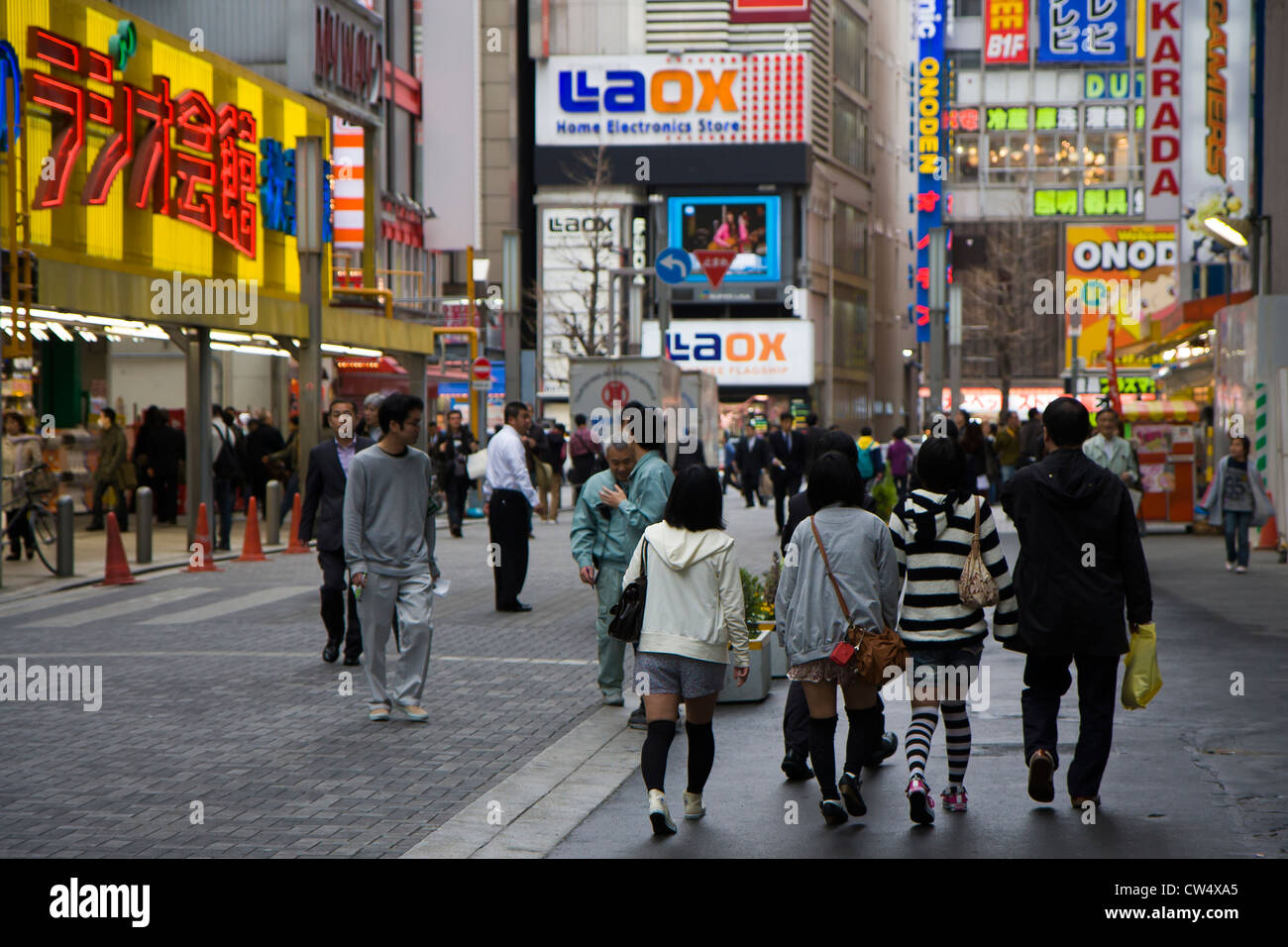 Akihabara Straße, Tokyo, Japan Stockfoto