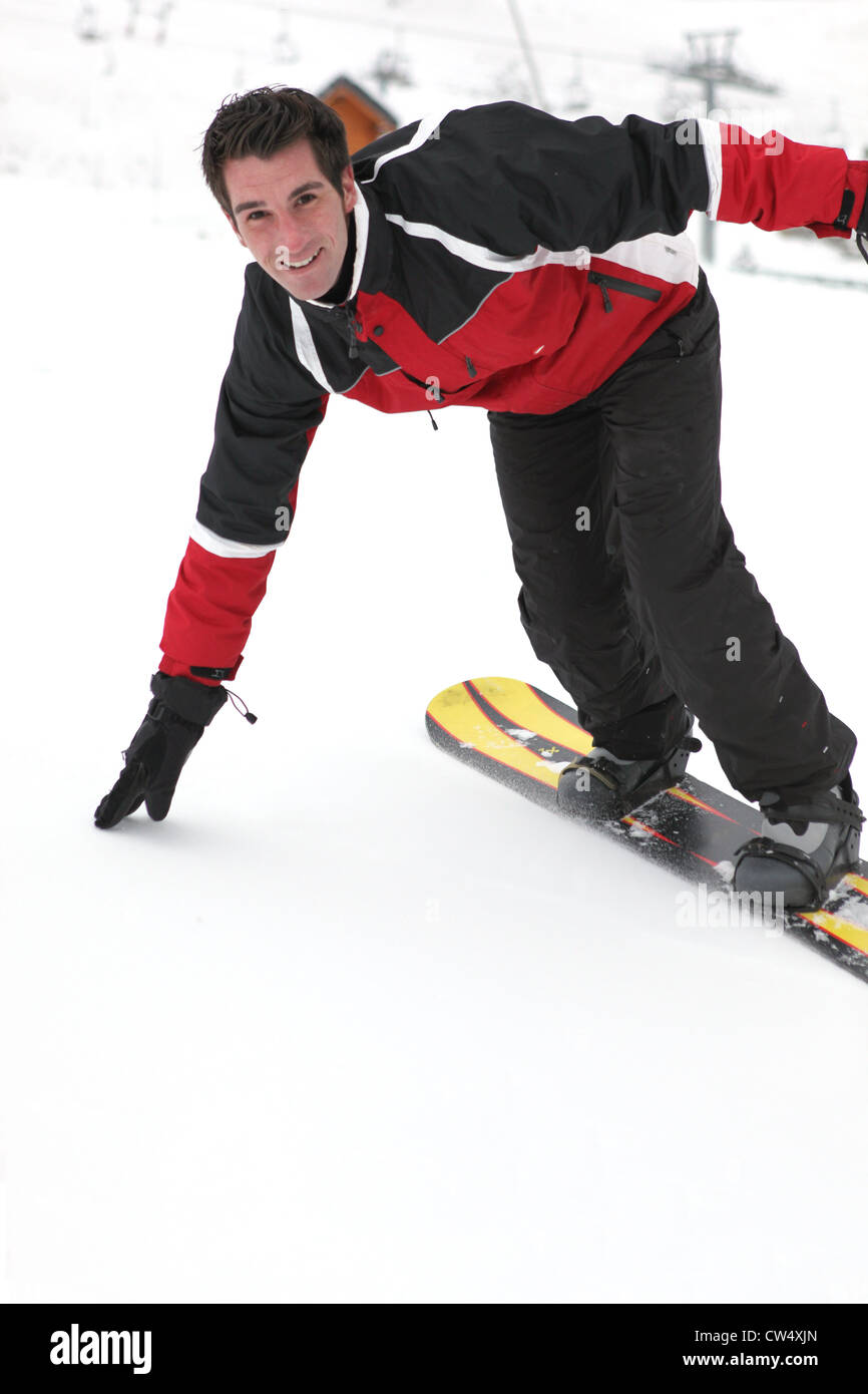 Snowboarder Stockfoto