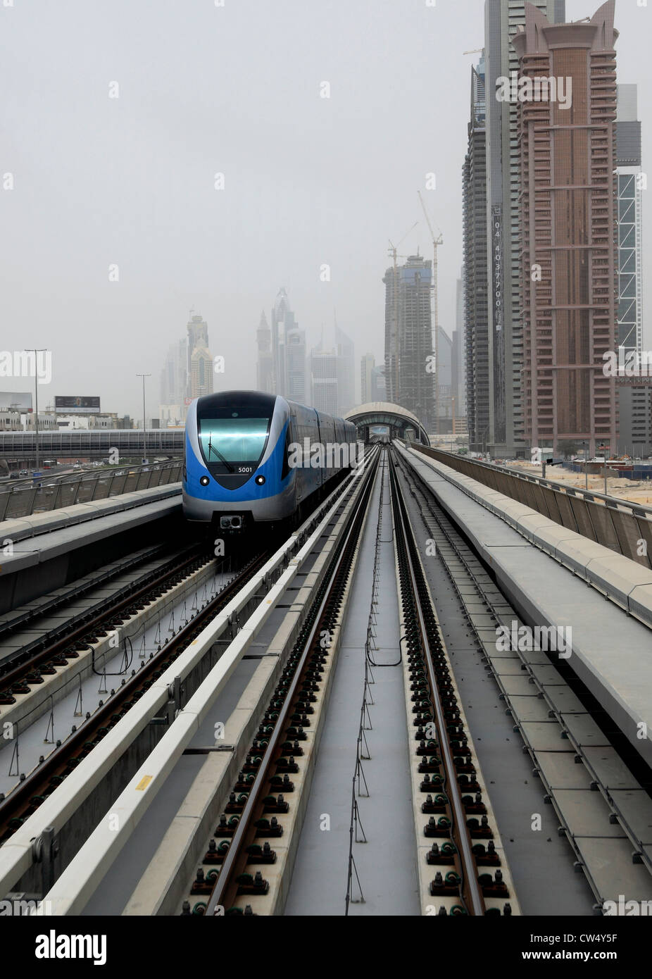 3664. Metro, Dubai, Vereinigte Arabische Emirate. Stockfoto