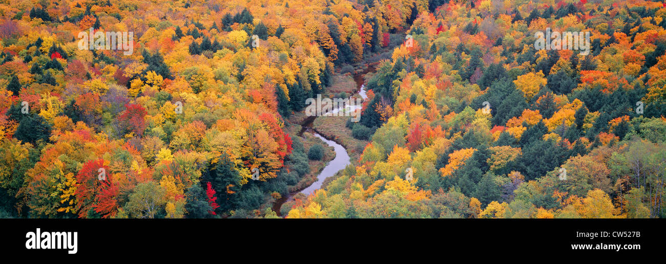 Herbstfarbe Stachelschwein State Park, Michigan obere Halbinsel, Michigan Stockfoto