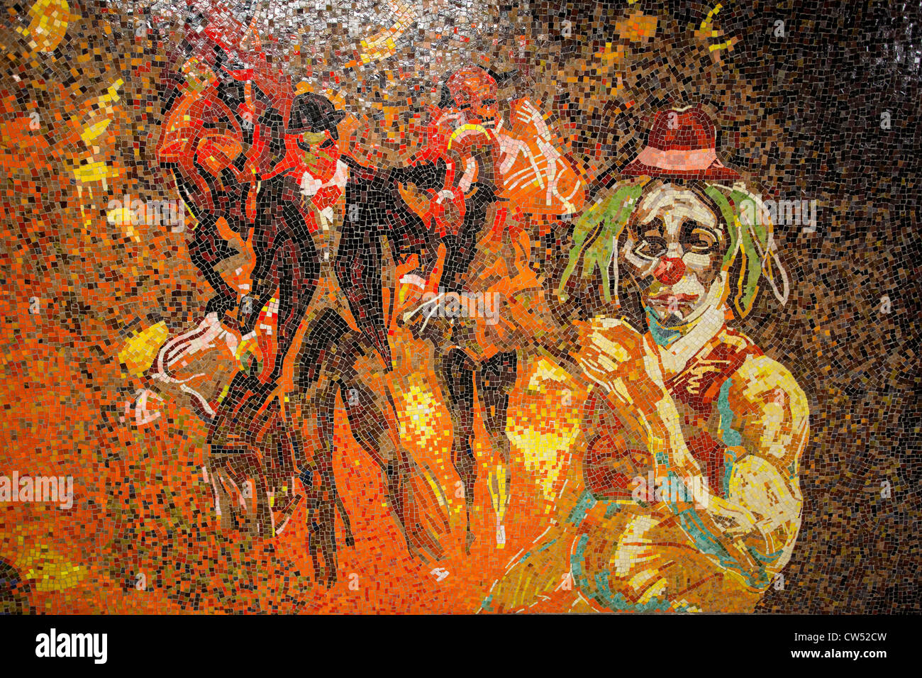 Mosaik-Kunst an der 34th Street/Penn Station New York City u-Bahn Stockfotografie - Alamy