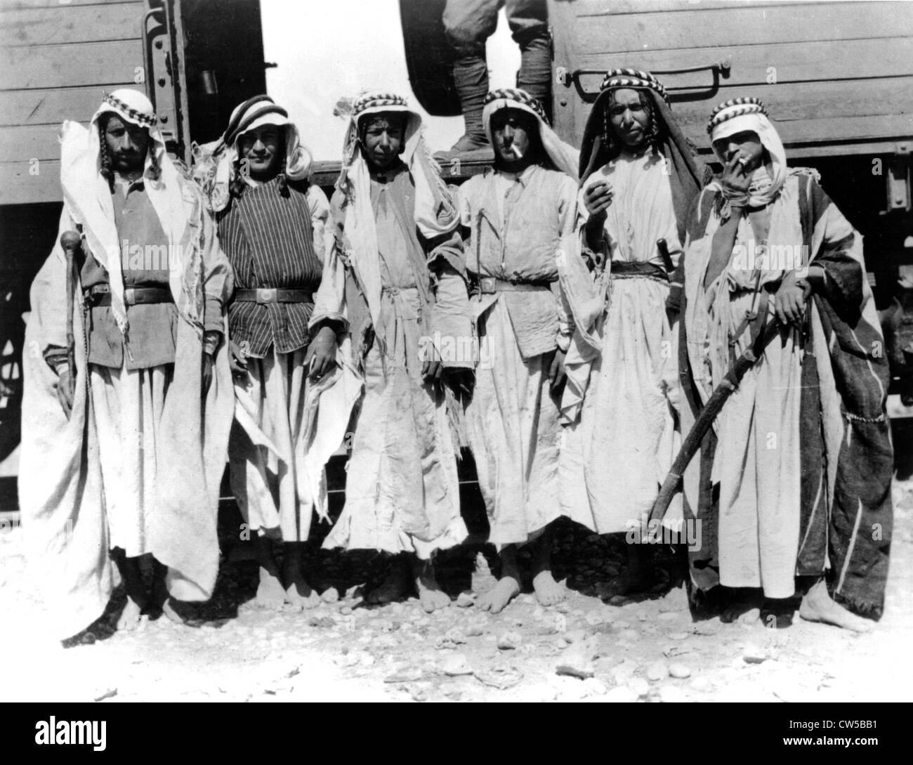 Balkan-Krieg, Araber kommen, General Harbord am Ras el Aïn zu besuchen Stockfoto