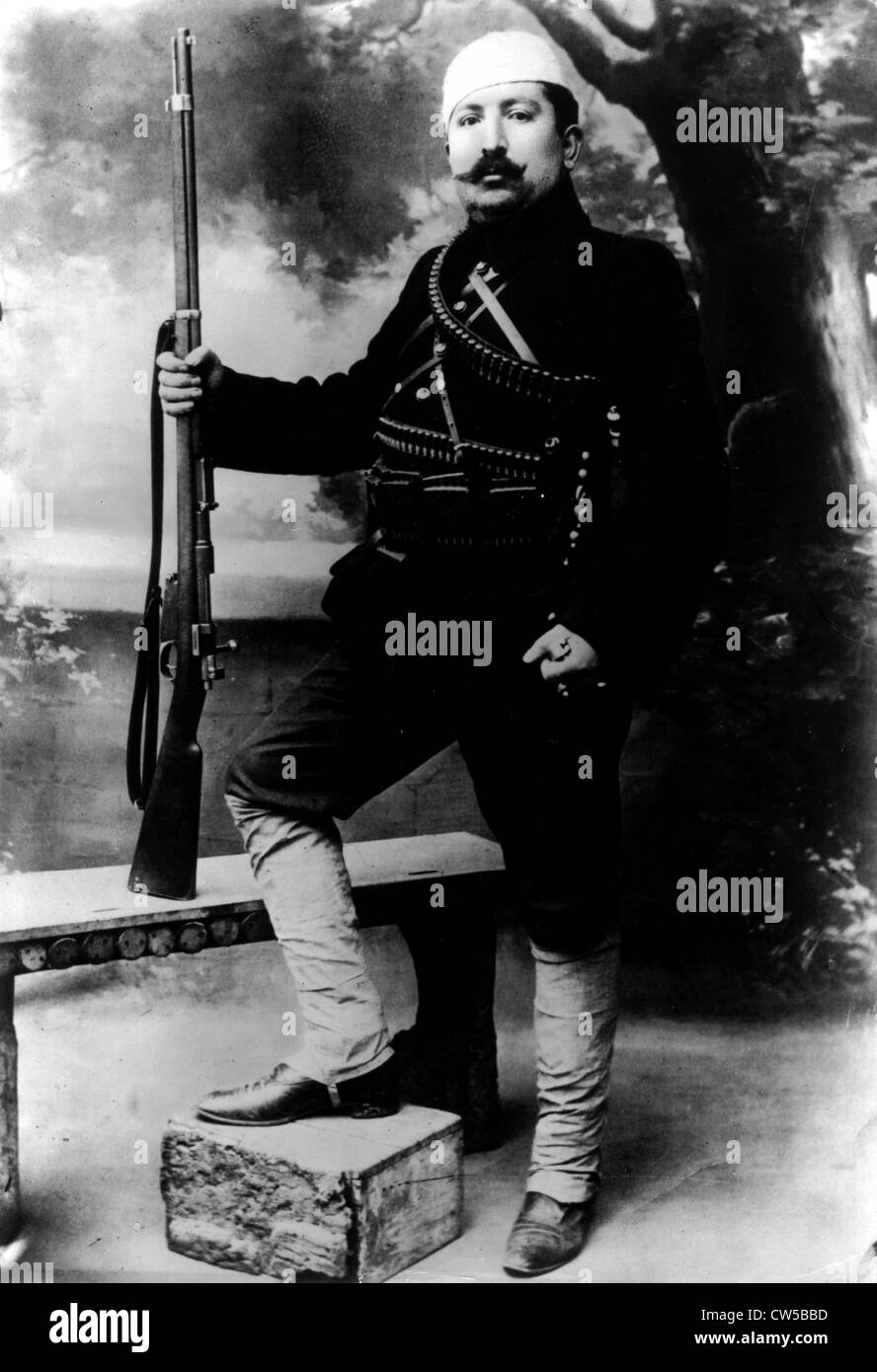 Balkan-Krieg, armenische freiwillige Soldat Stockfoto