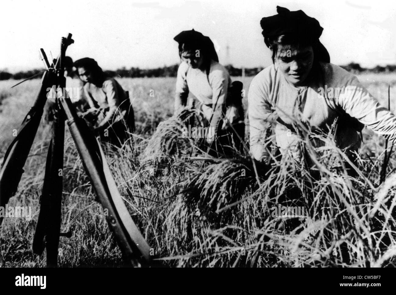 Vietnam-Krieg, vietnamesischen Frau bei der Arbeit Stockfoto