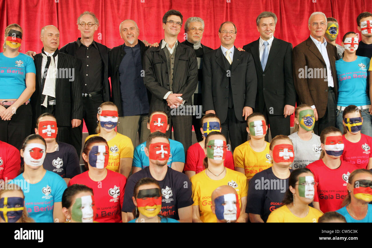 Berlin, den Initiatoren der Gala für die WM 2006 auf der Pressekonferenz Stockfoto