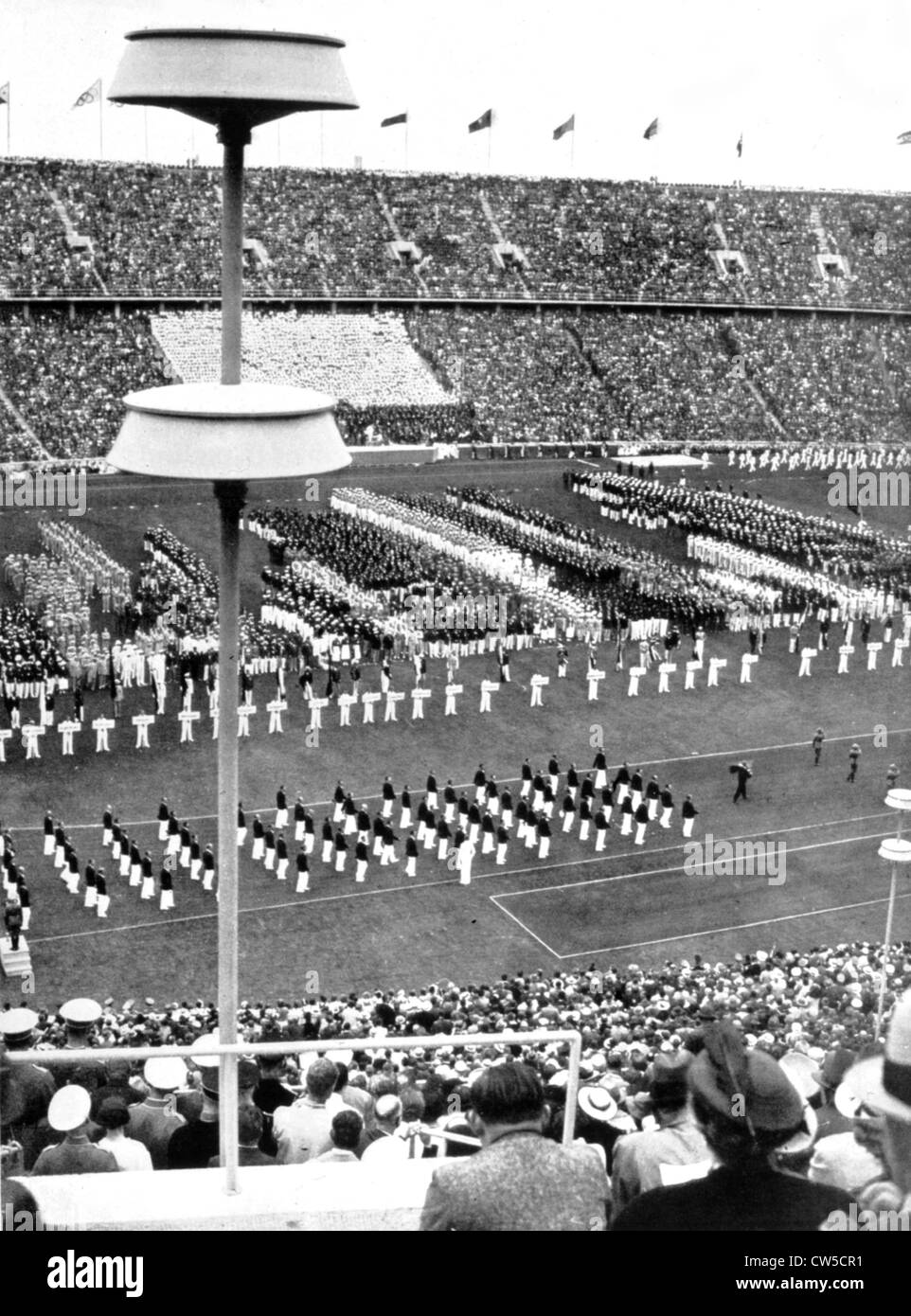 Berlin Olympia Berlin Olympiade Nationen Parade am Eröffnungstag. Im Vordergrund, das Schweizer team Stockfoto