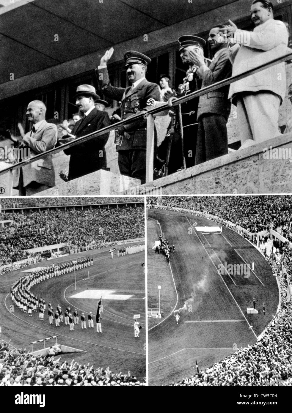 Berlin-Olympiade, die Eröffnungsfeier im Stadion Stockfoto