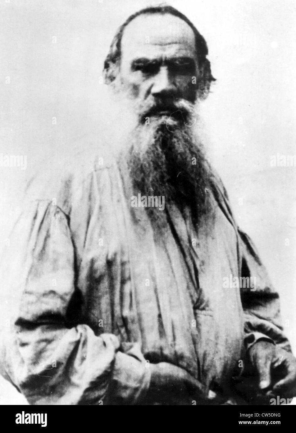 Porträt von Léon Tolstoï (1828-1910) Stockfoto