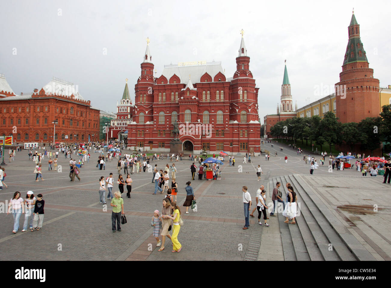 Moskau, Ansicht des Roten Platzes Stockfoto