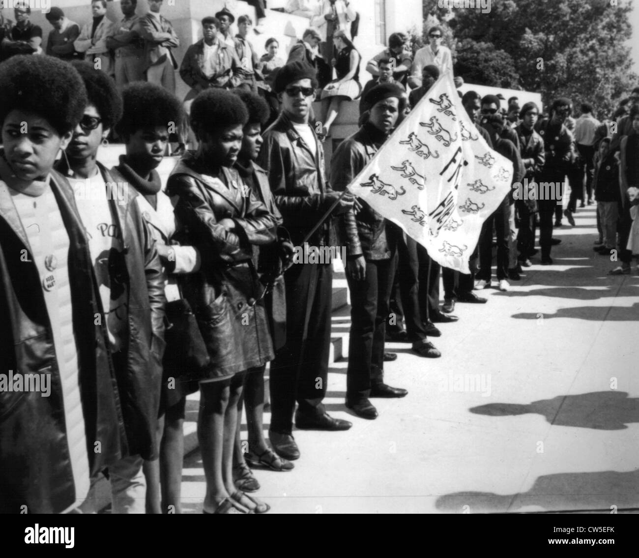 Black Panthers Demo Stockfoto