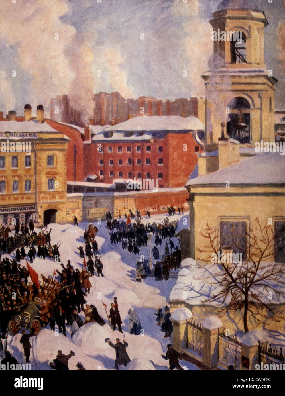 Kustodijew, 27. Februar 1917 Stockfoto