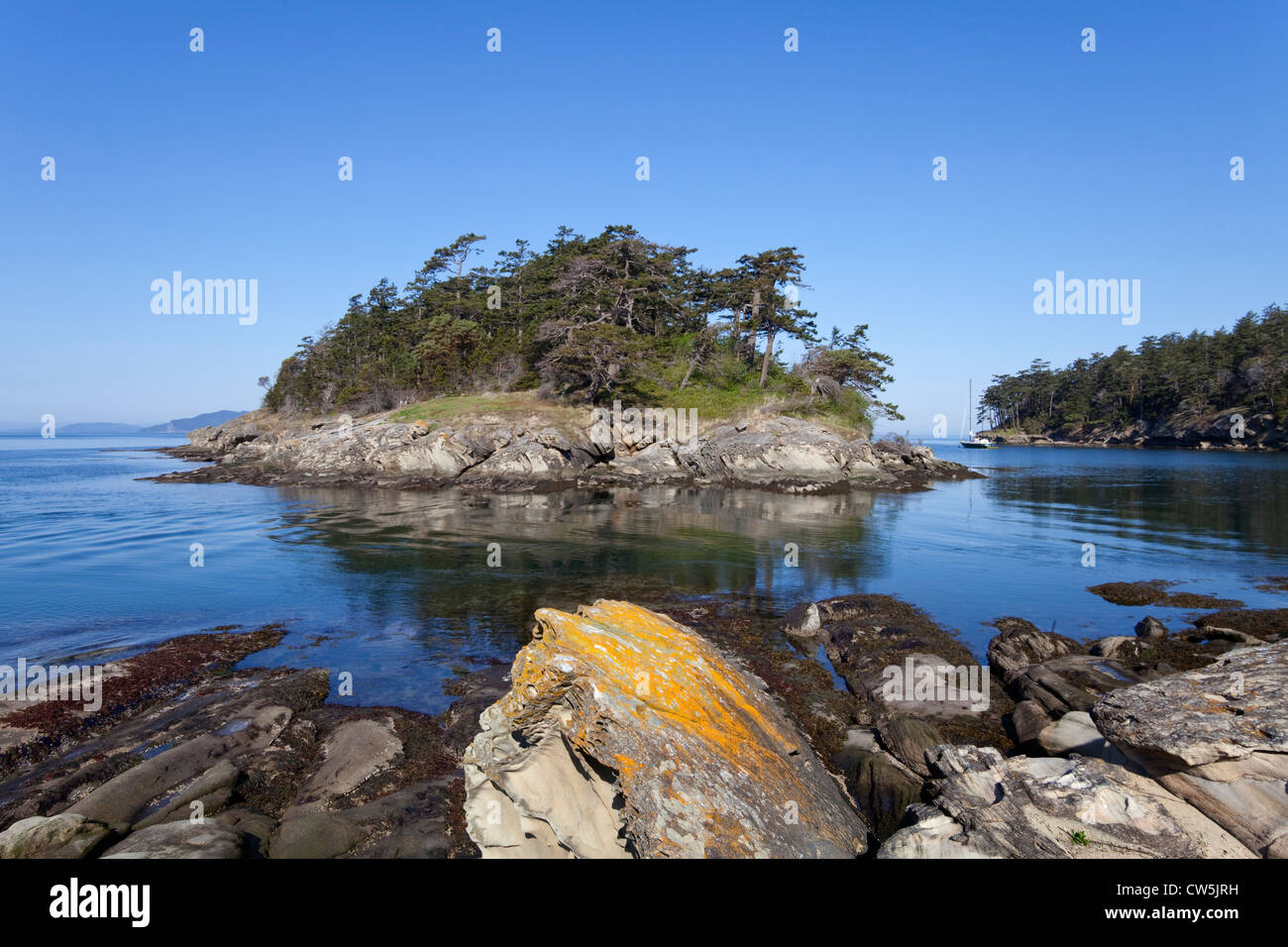 USA, Washington, San Juan Islands, Patos Island, aktive Cove Stockfoto
