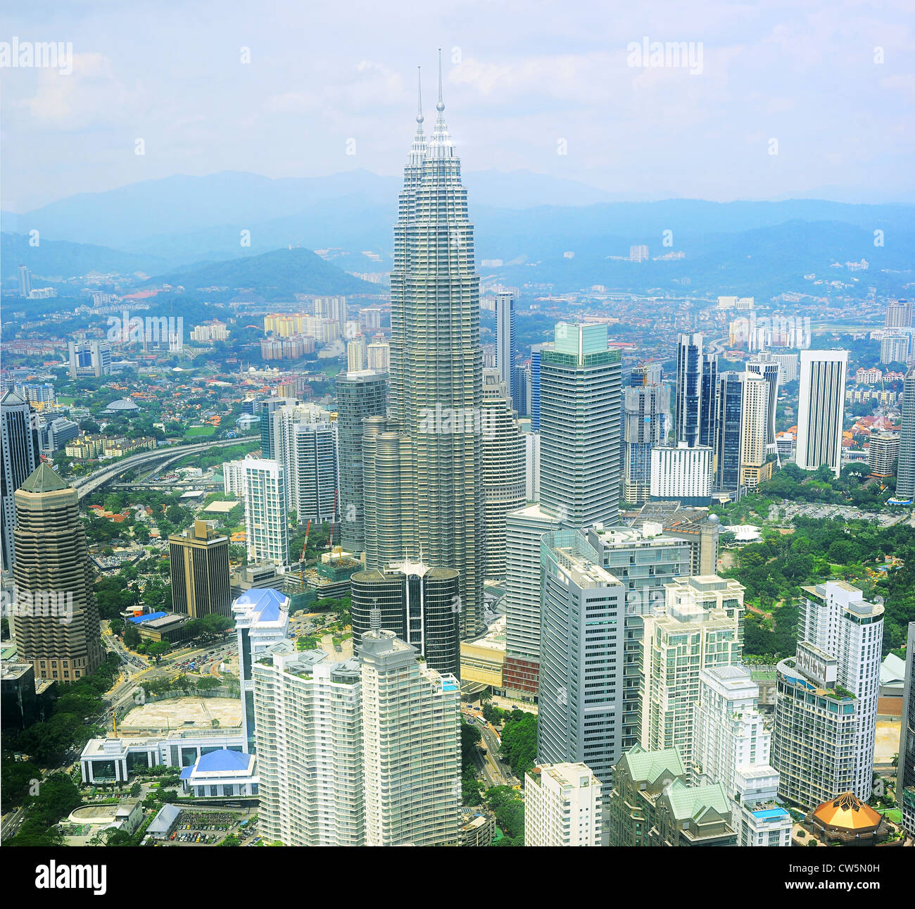 Panorama von Kuala Lumpur aus KL Tower. Malaysien Stockfoto