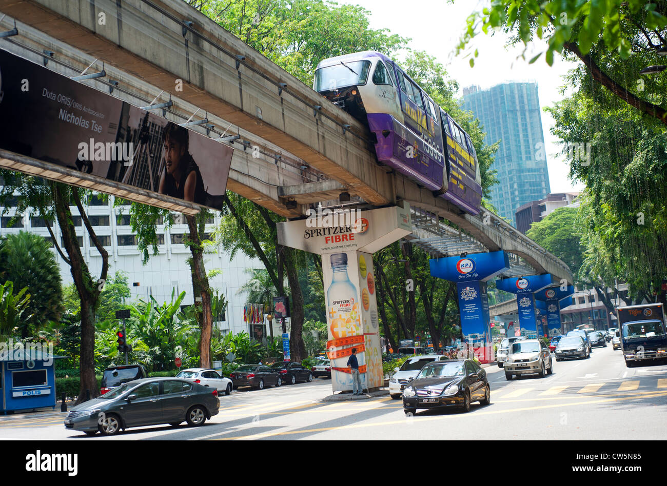 Kuala Lumpur-Straße Stockfoto