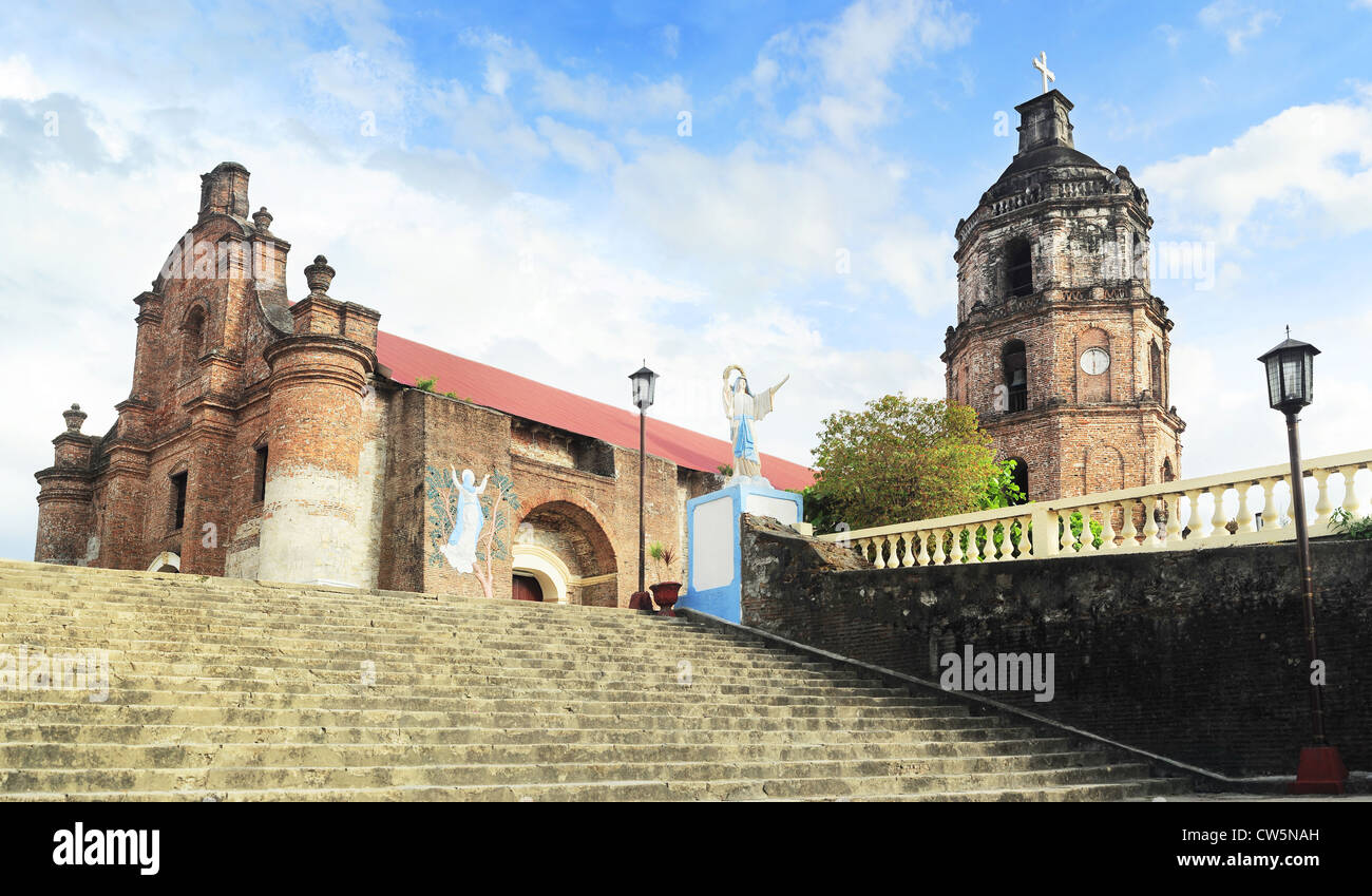Santa Maria Church - UNESCO-Weltkulturerbe in der Stadt Santa Maria, Illocos Sur, Insel Luzon, Philippinen Stockfoto