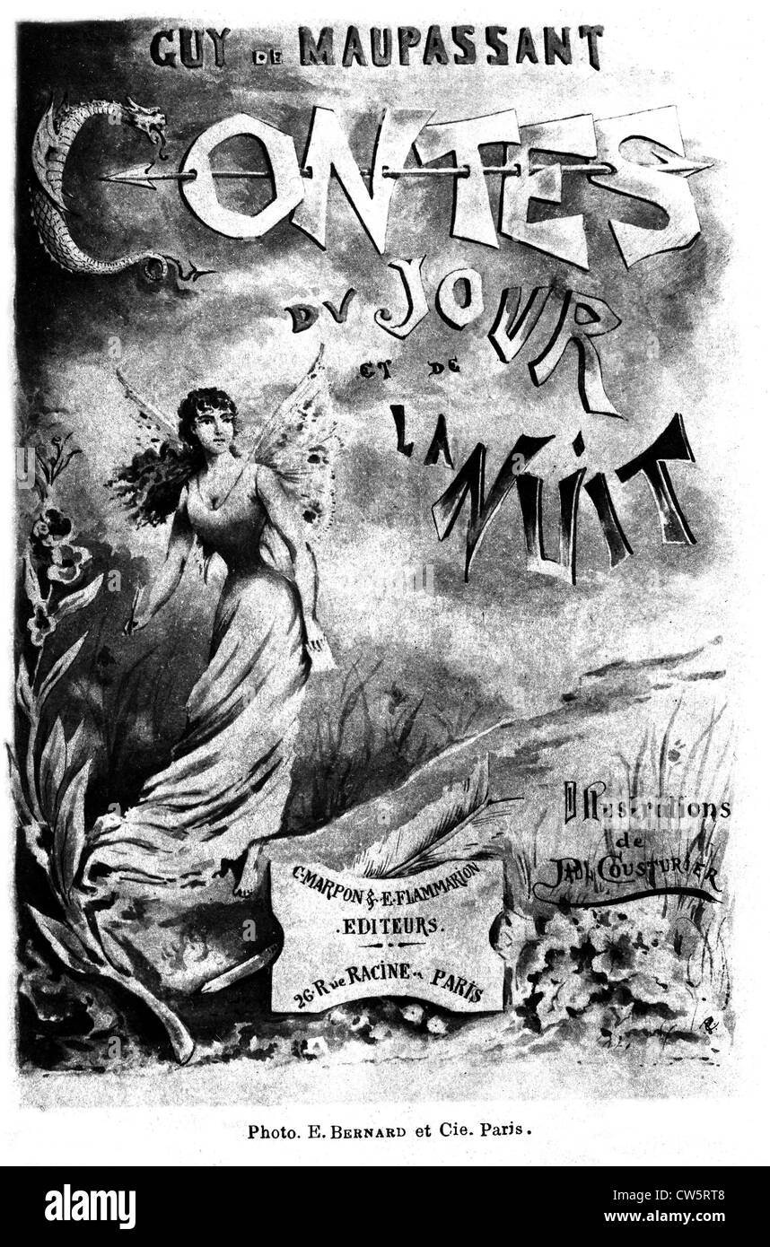 Erzählung von Guy de Maupassant: "Contes du Jour et De La Nuit" Stockfoto