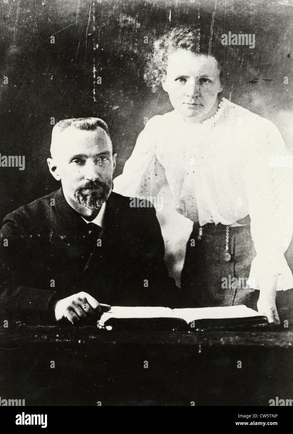Pierre und Marie Curie Stockfoto
