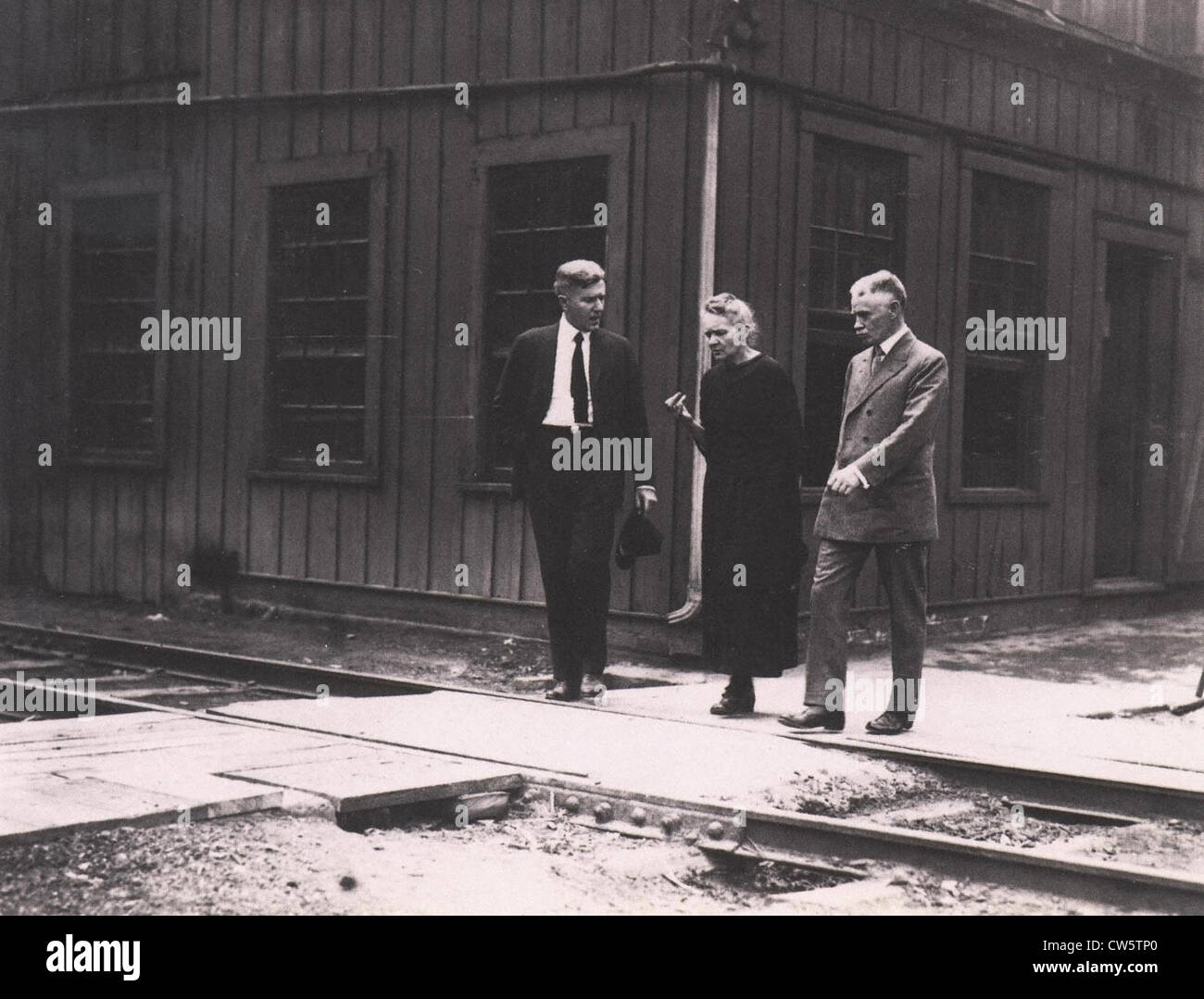 Pierre und Marie Curie Stockfoto