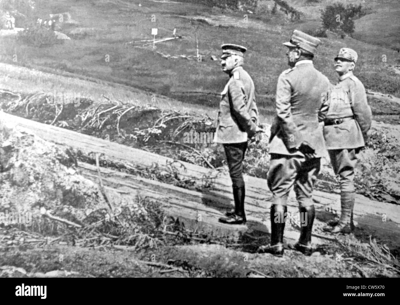 Welt Krieg I. Prinz Louis Napoleon, Major General der russischen Armee Stockfoto