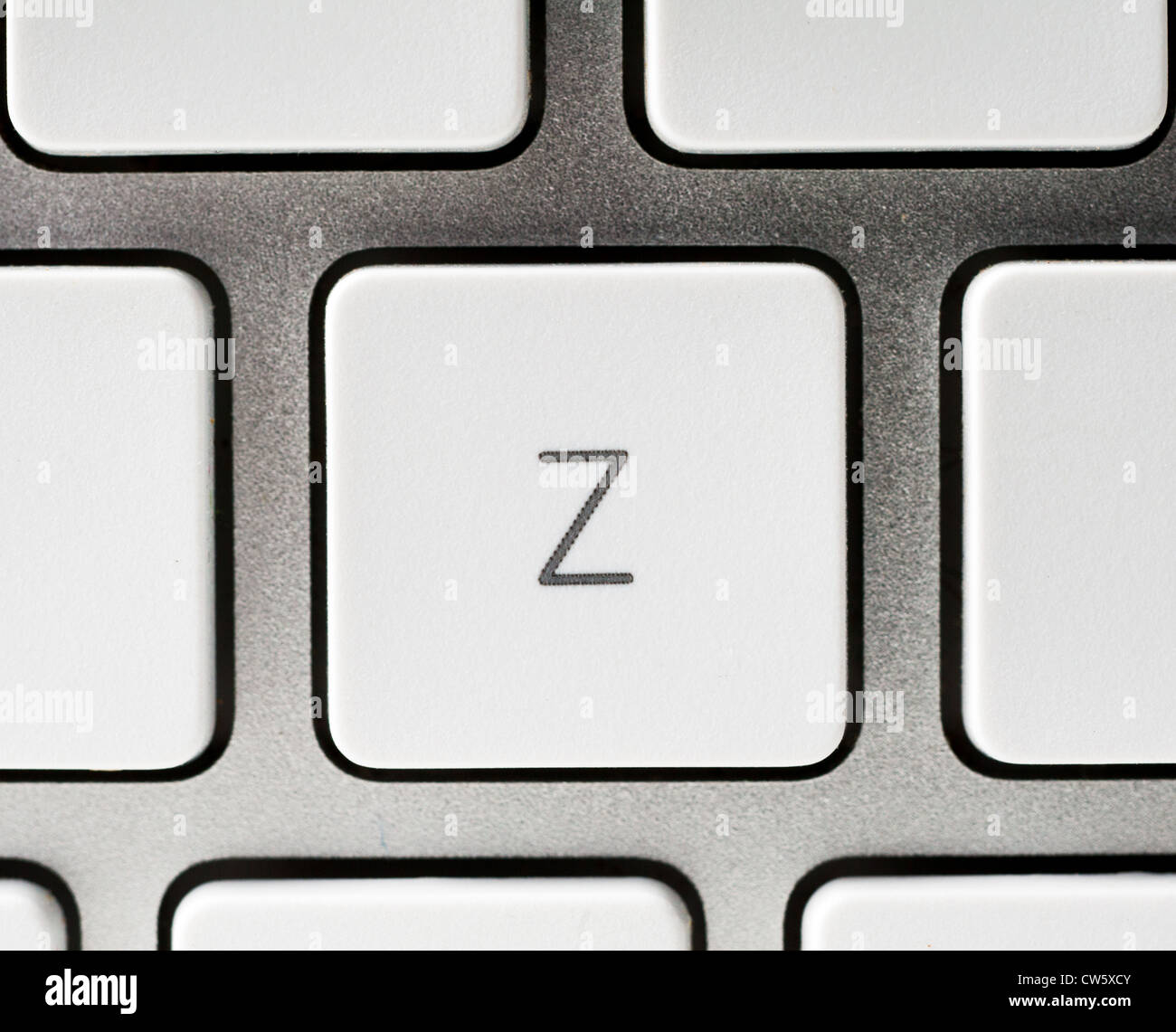 Buchstabe Z auf einer Apple-Tastatur Stockfoto