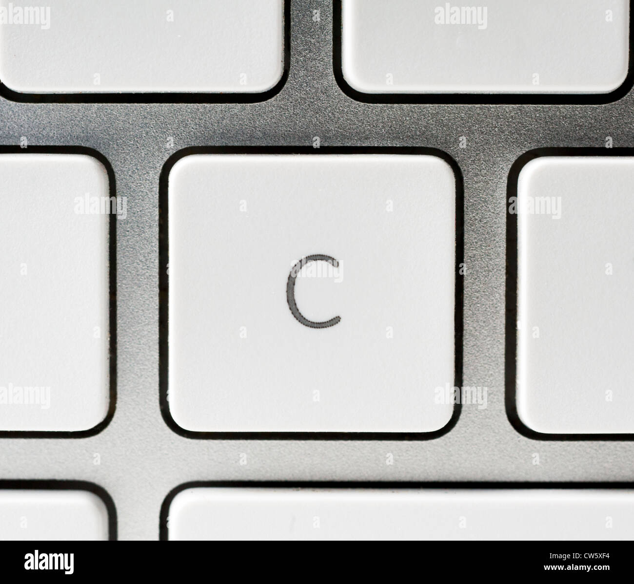 Buchstabe C auf eine Apple-Tastatur Stockfoto