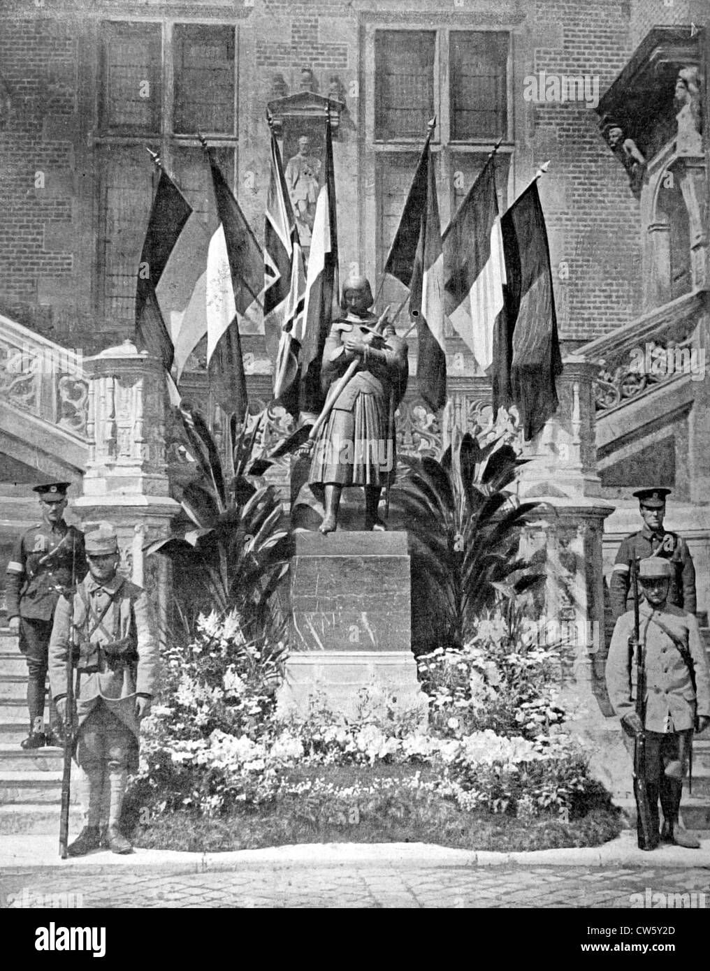 Weltkrieg I. Joan of Arc Urlaub in Orléans (1915) Stockfoto