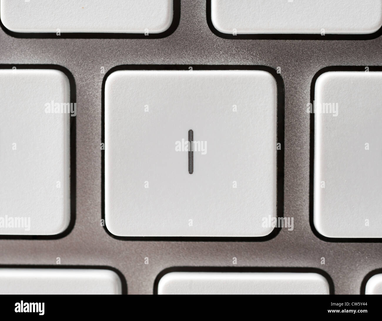Buchstabe I auf eine Apple-Tastatur Stockfoto