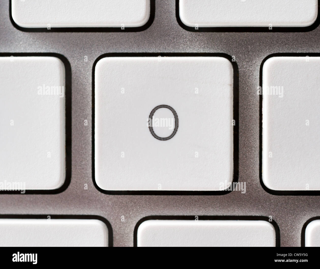 Buchstabe O auf einer Apple-Tastatur Stockfoto