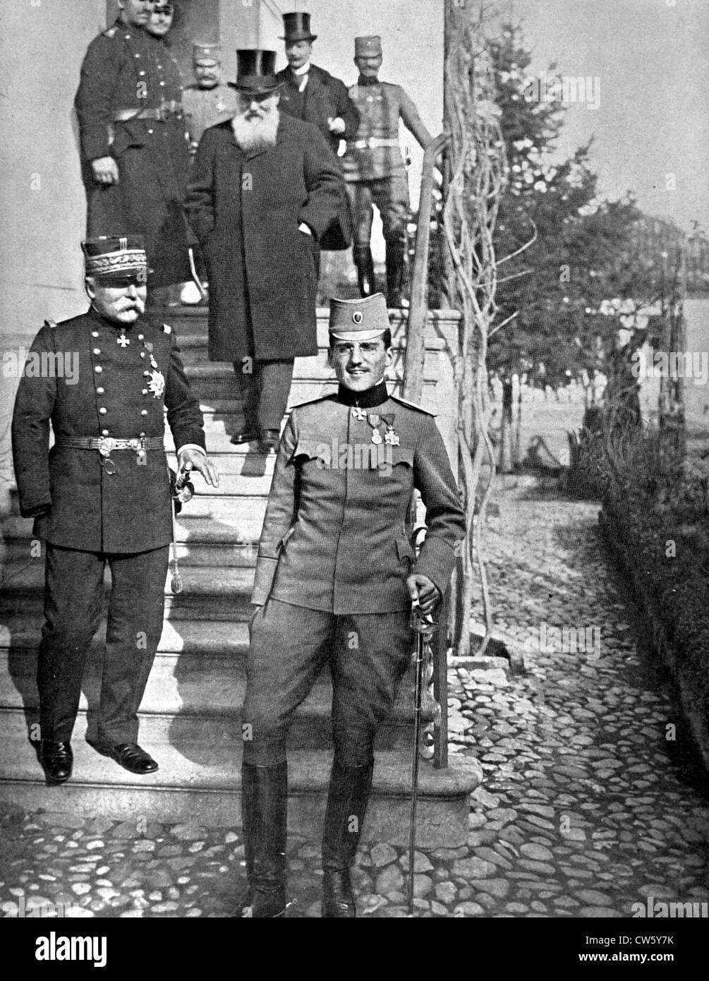 Weltkrieg Regent und Kronprinz Alexander von Serbien Stockfoto
