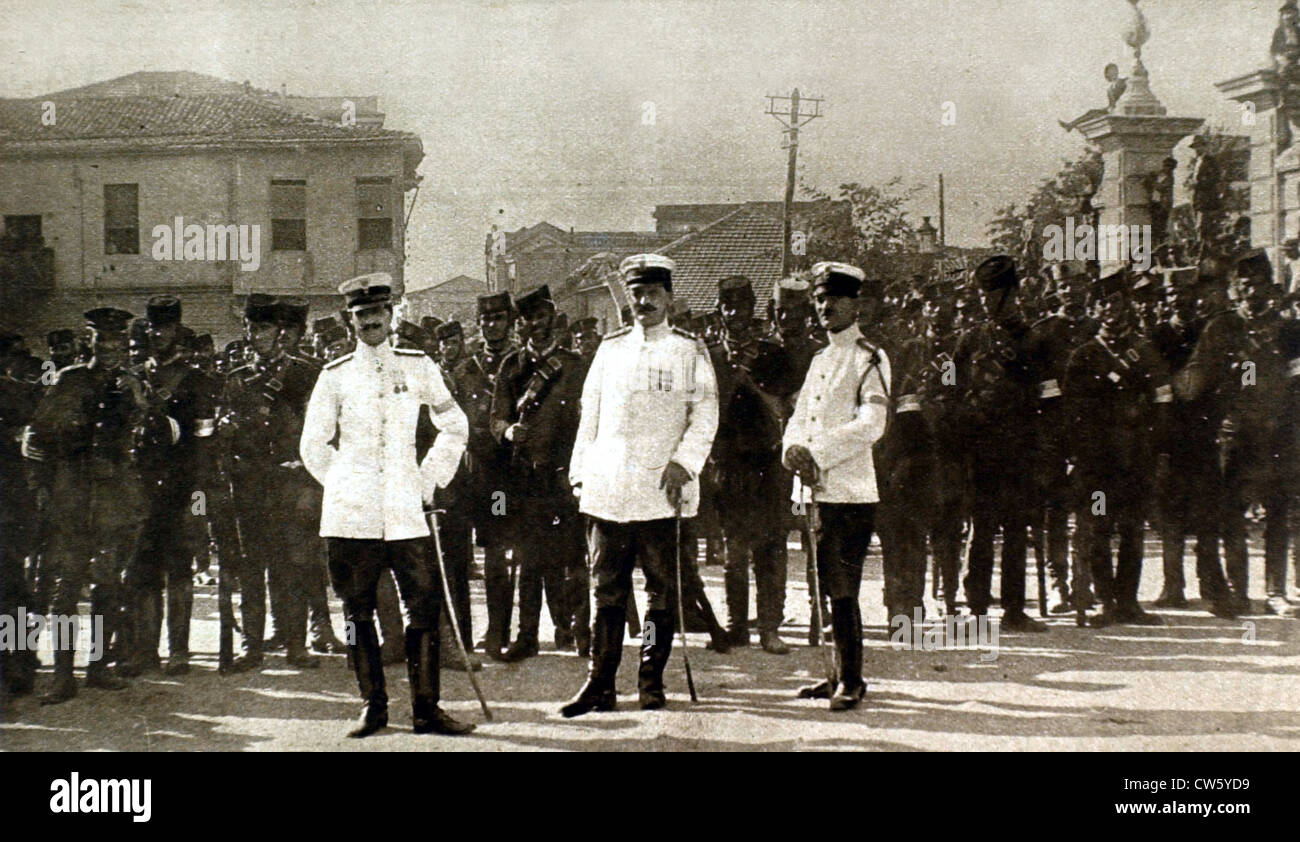 Weltkrieg I. Aufstand der kretischen Waffenknechten Stockfoto