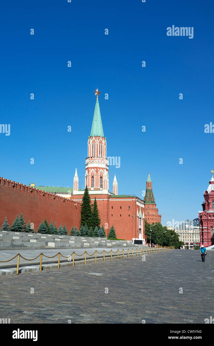 Nikolskaya Turm des Moskauer Kreml Stockfoto