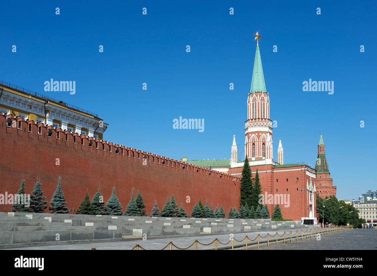 Nikolskaya Turm des Moskauer Kreml Stockfoto