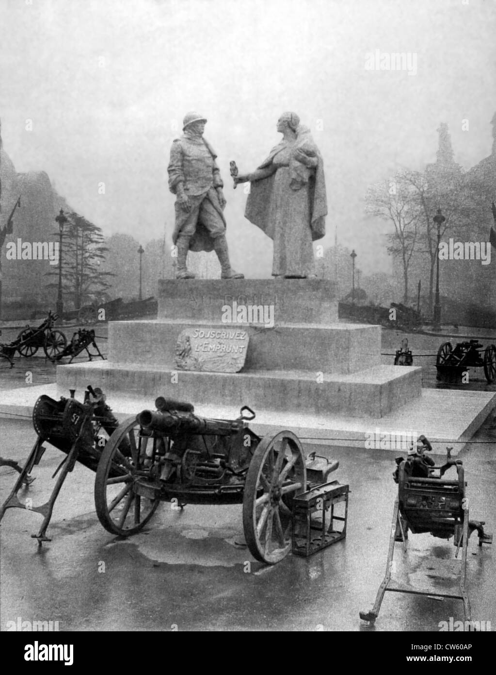 Sicard, Projekt für das Denkmal "Poilu, dankbar Frankreich" (1918) Stockfoto
