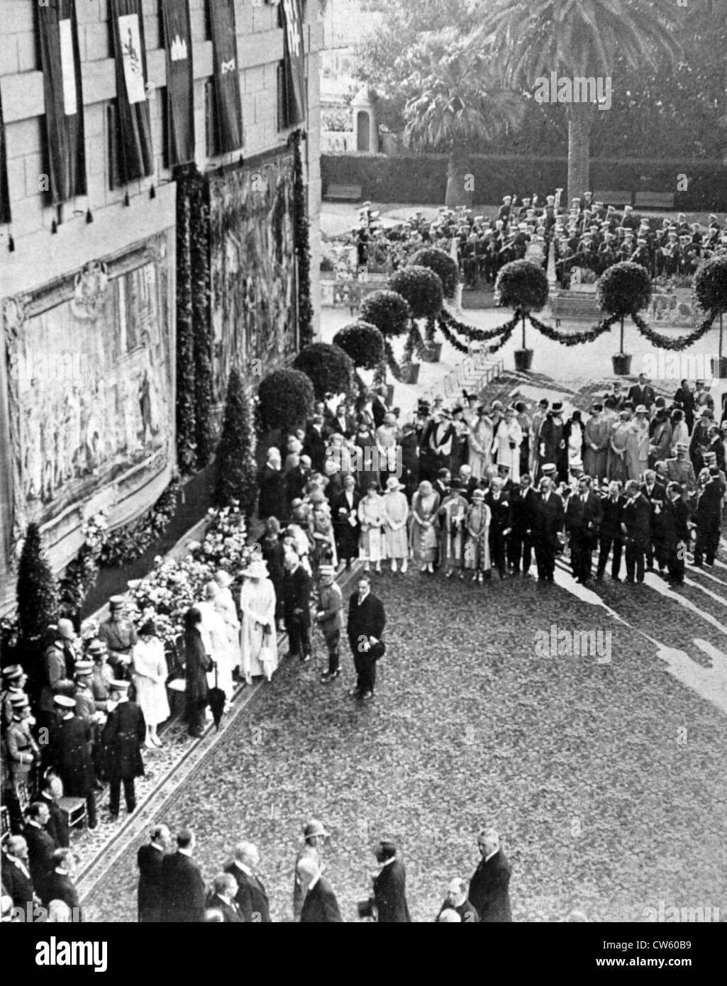 Feier zum 25. Jahrestag der Krönung von König Victor Emmanuel III (1925) Stockfoto