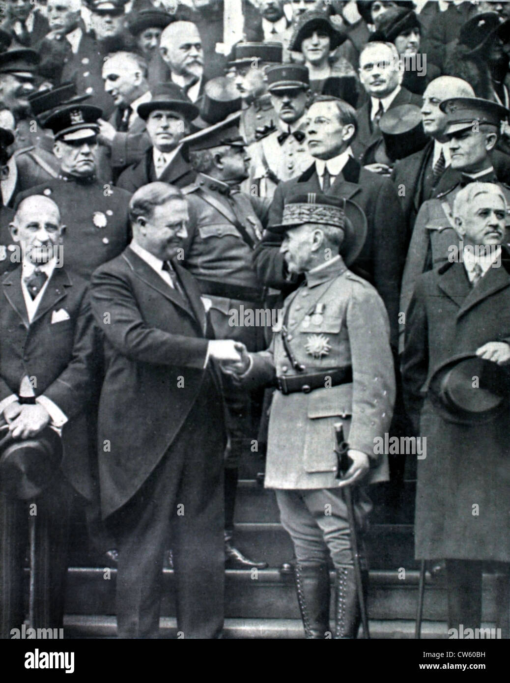 Empfang von Marschall Foch in New York (1921) Stockfoto