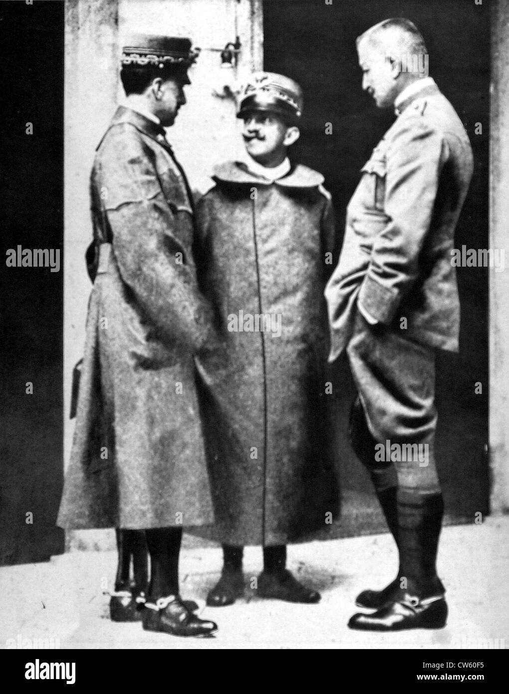 König Victor Emmanuel III an der Front, 1915 Stockfoto
