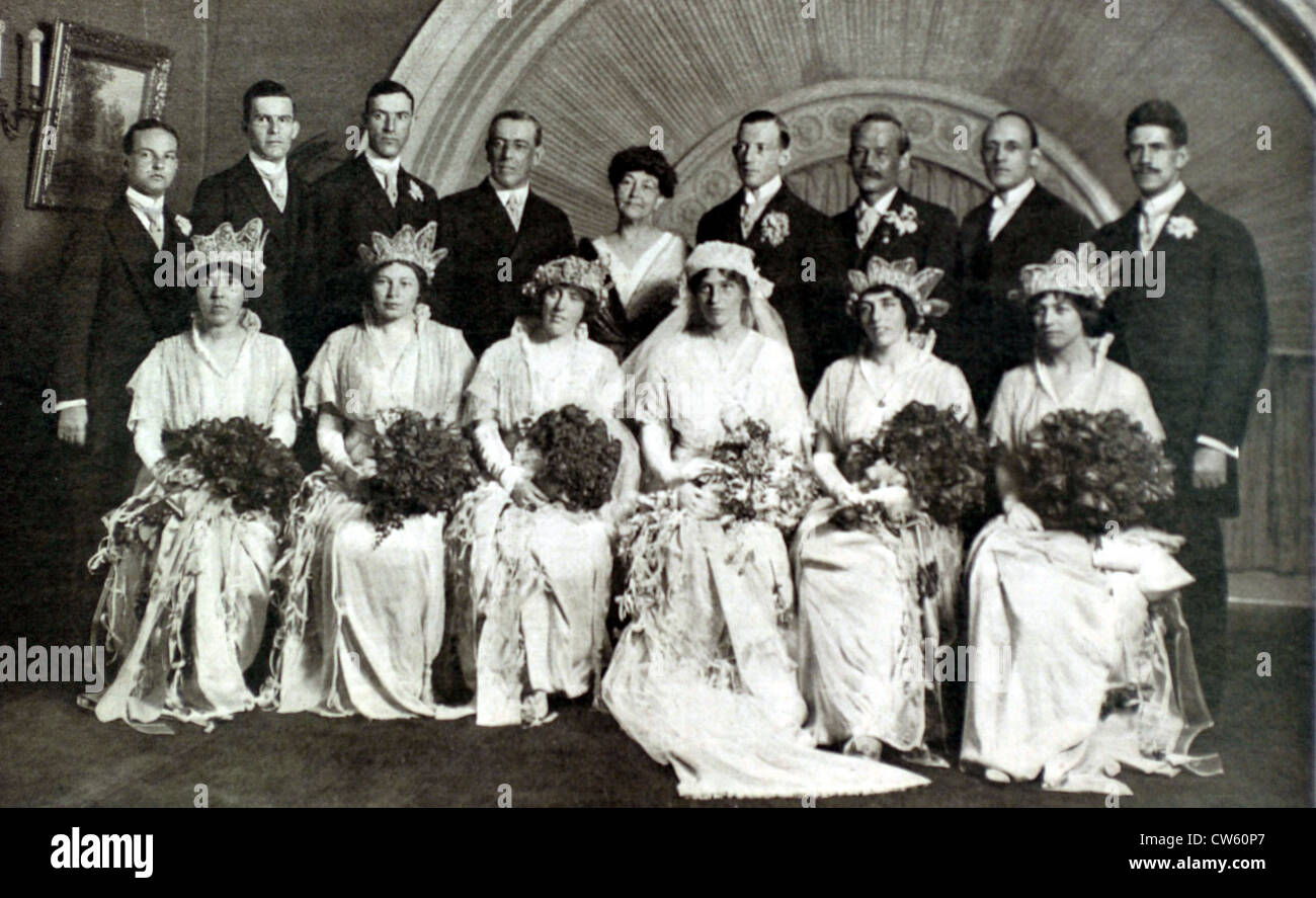 Ehe der Tochter des US-Präsidenten Wilson (1913) Stockfoto