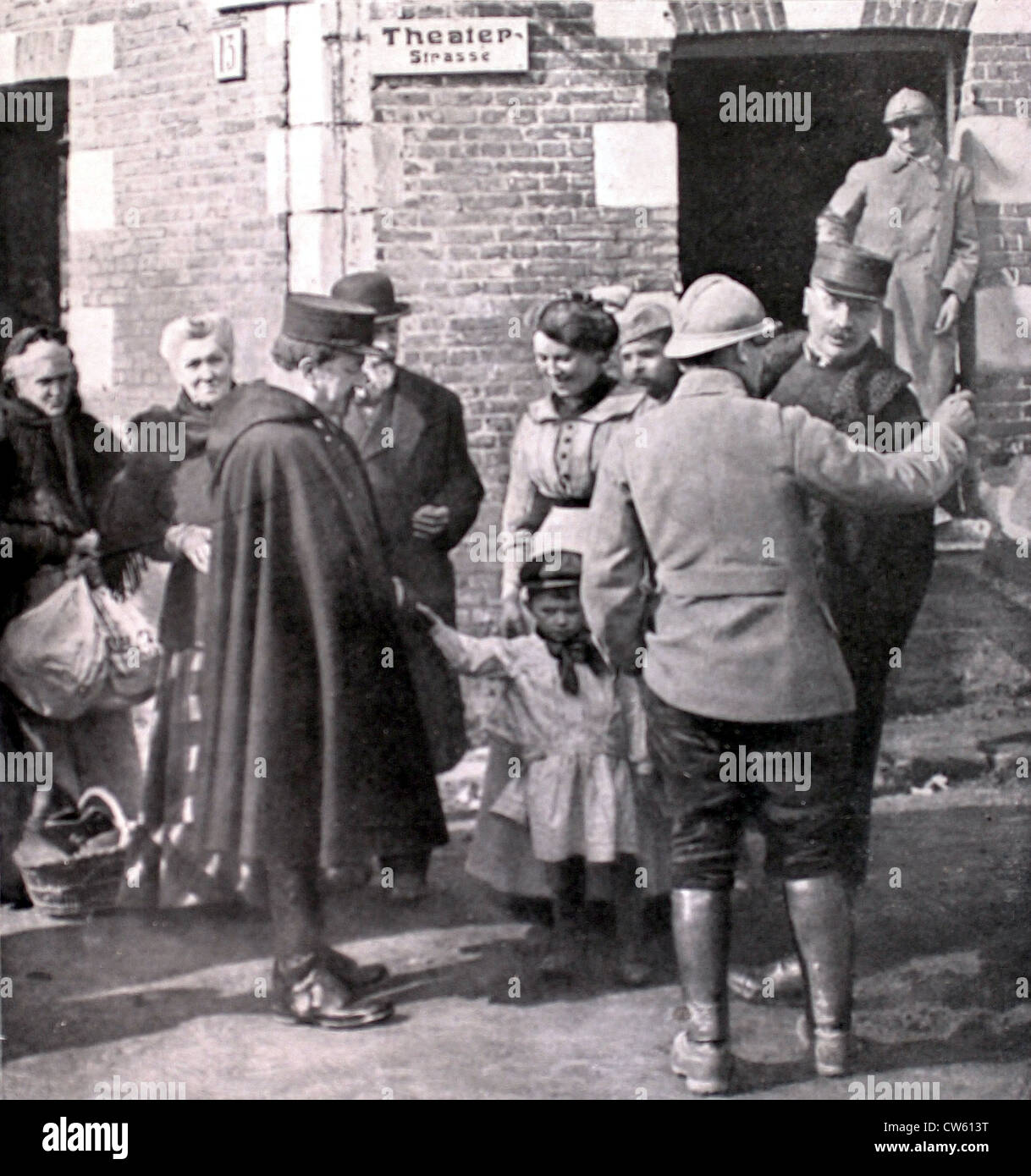 Weltkrieg Befreiung von Roye (1917) Stockfoto