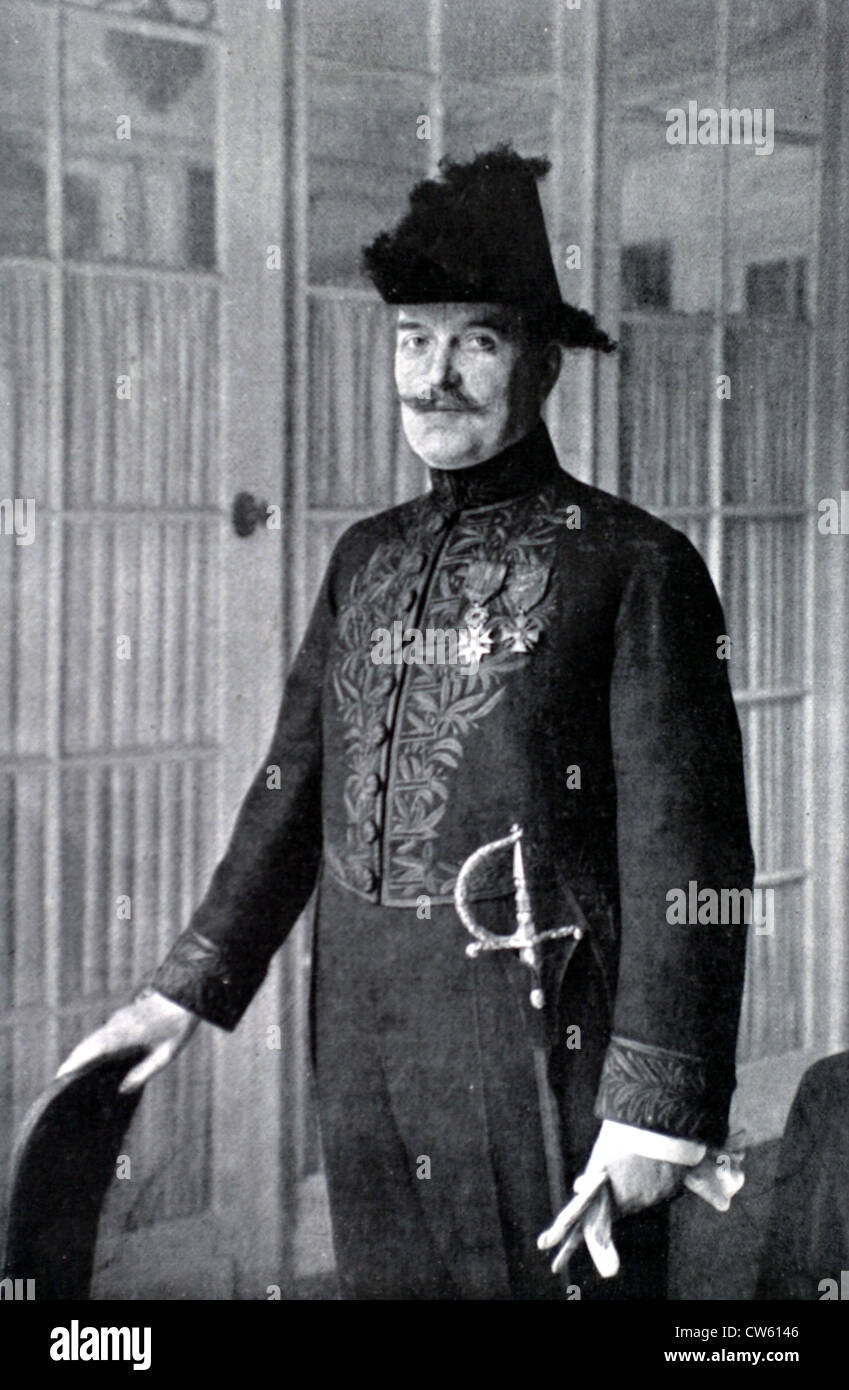 Henri Bordeaux zugelassen in der französischen Akademie (1920) Stockfoto