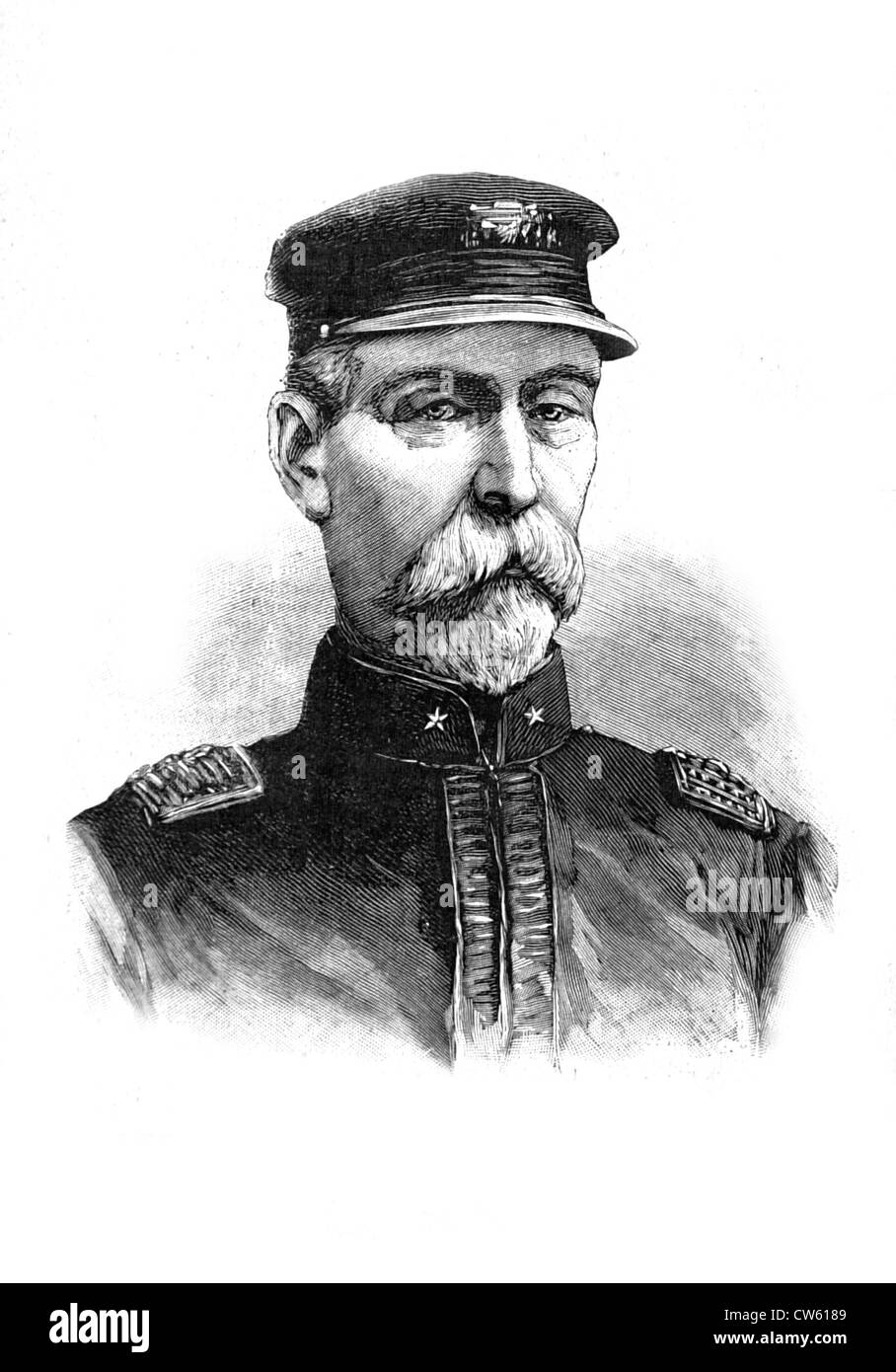 Admiral Sampson, Kommandeur der amerikanischen Flotte (1898) Stockfoto