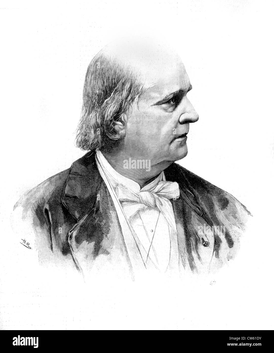 Porträt von Leconte de Lisle, in "Le Journal Illustré" vom 3. April 1887 Stockfoto