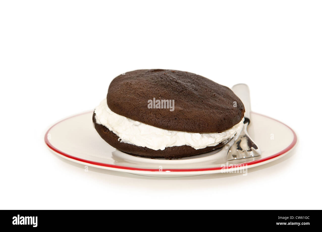 Whoopie Pie Schokolade Kuchen Stockfoto