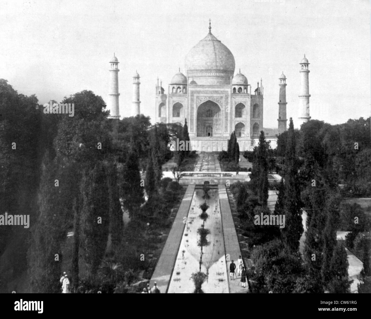 Das Taj Mahal in Agra (16. Februar 1910) Stockfoto