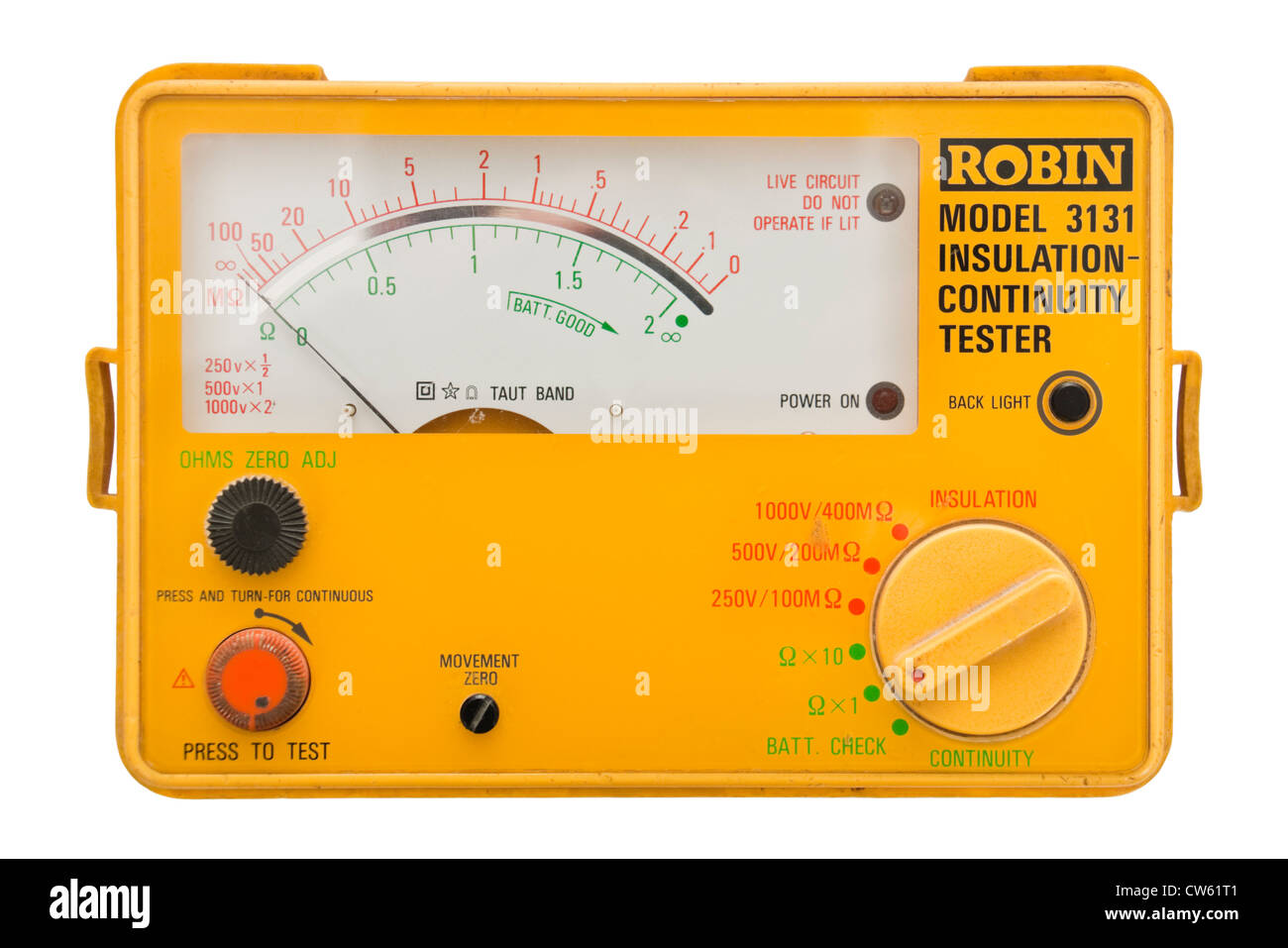 Robin analoge Isolierung-Durchgangsprüfer (Modell 3131) Stockfoto