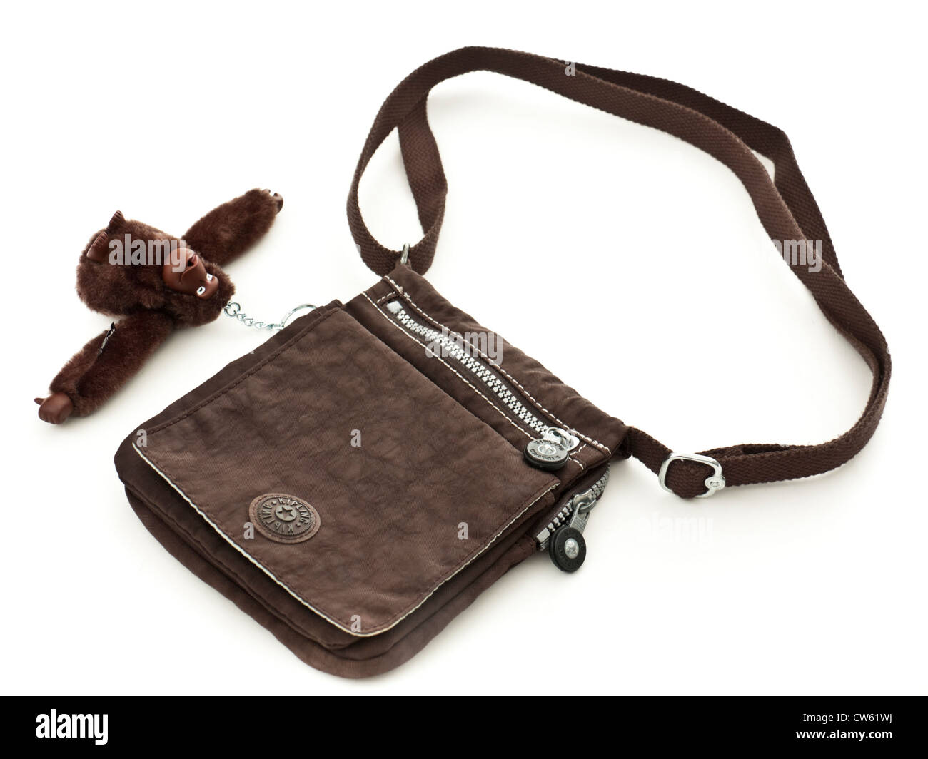 Designer-Handtasche mit Affe Schlüssel-Anhänger von Kipling von Belgien Stockfoto