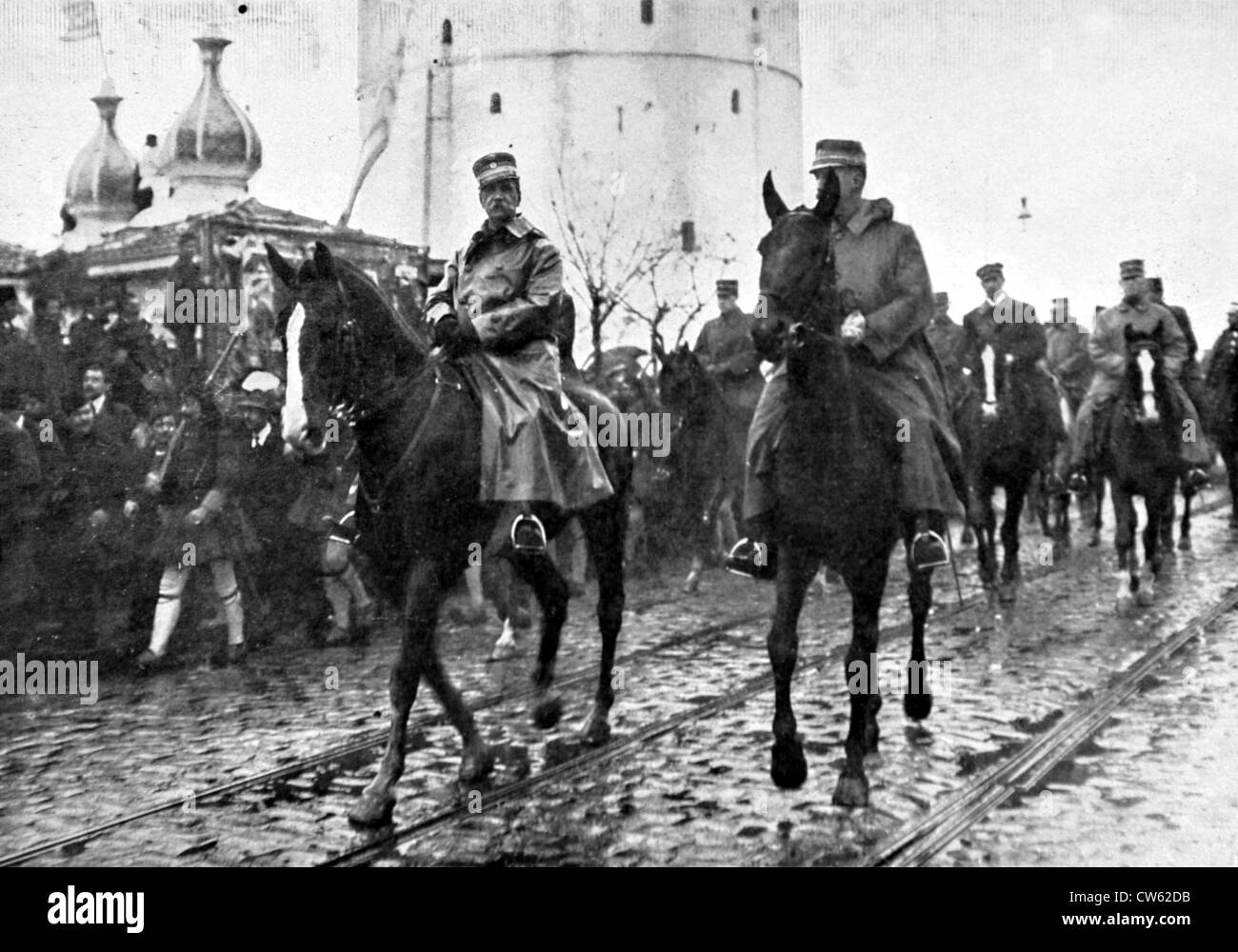 Balkankrieg. In Saloniki, Ankunft des Königs von Griechenland in der