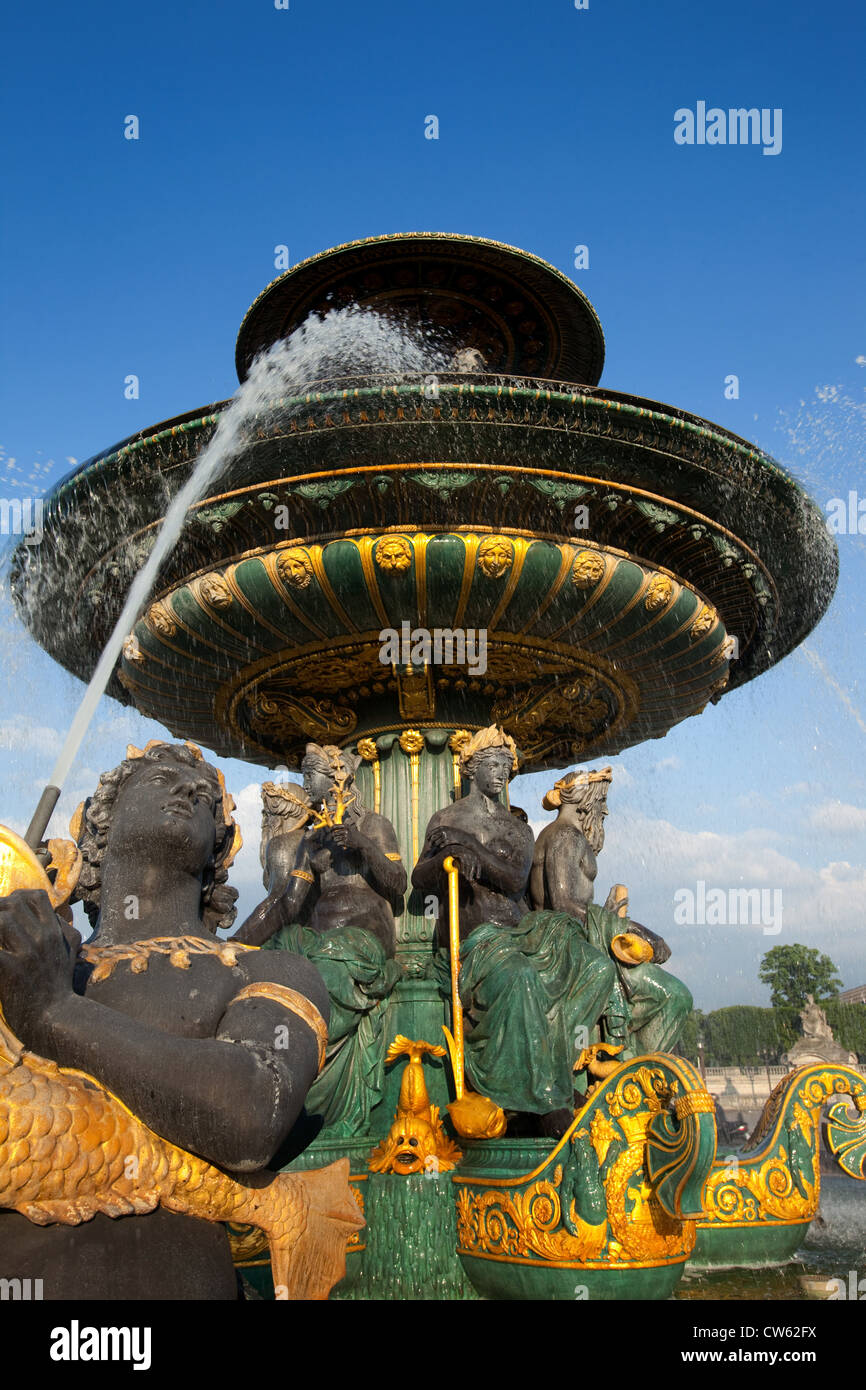 Place De La Concorde in Paris, Frankreich Stockfoto